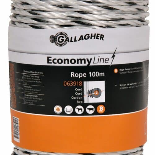 Gallagher EconomyLine Rope (White) - 100m
