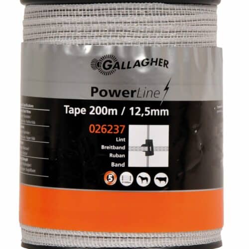 Gallagher PowerLine Tape 12.5mm - 200m