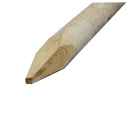 UC4 Cundy Peeled Pointed Fence Post - 75/100 (7ft x 3"/4")