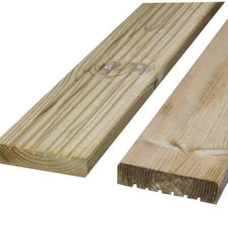 Reversible Redwood Decking Boards