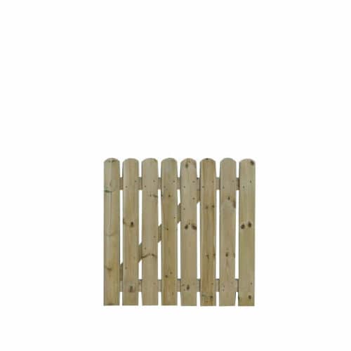 900mmH x 900mmW - Round Top Paled Gate (Newbury)